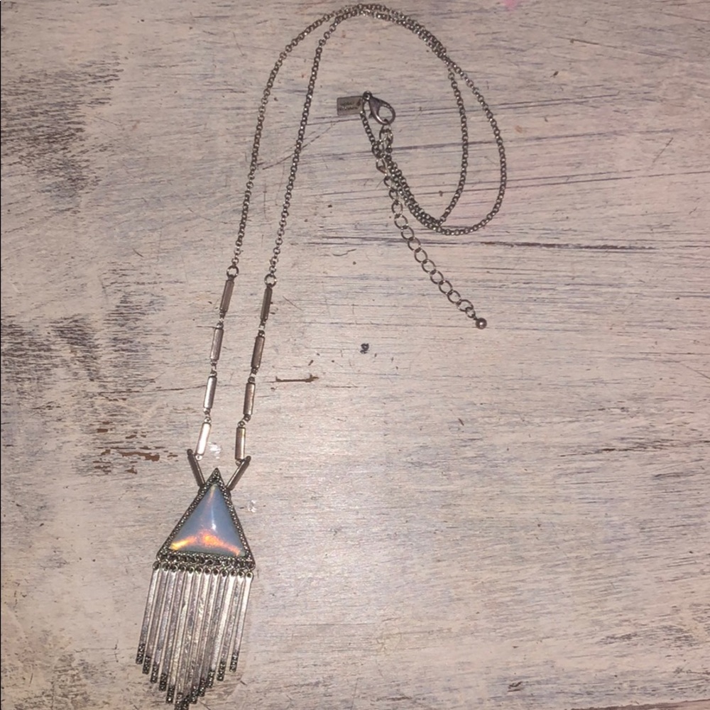 American Eagle Long triangle necklace